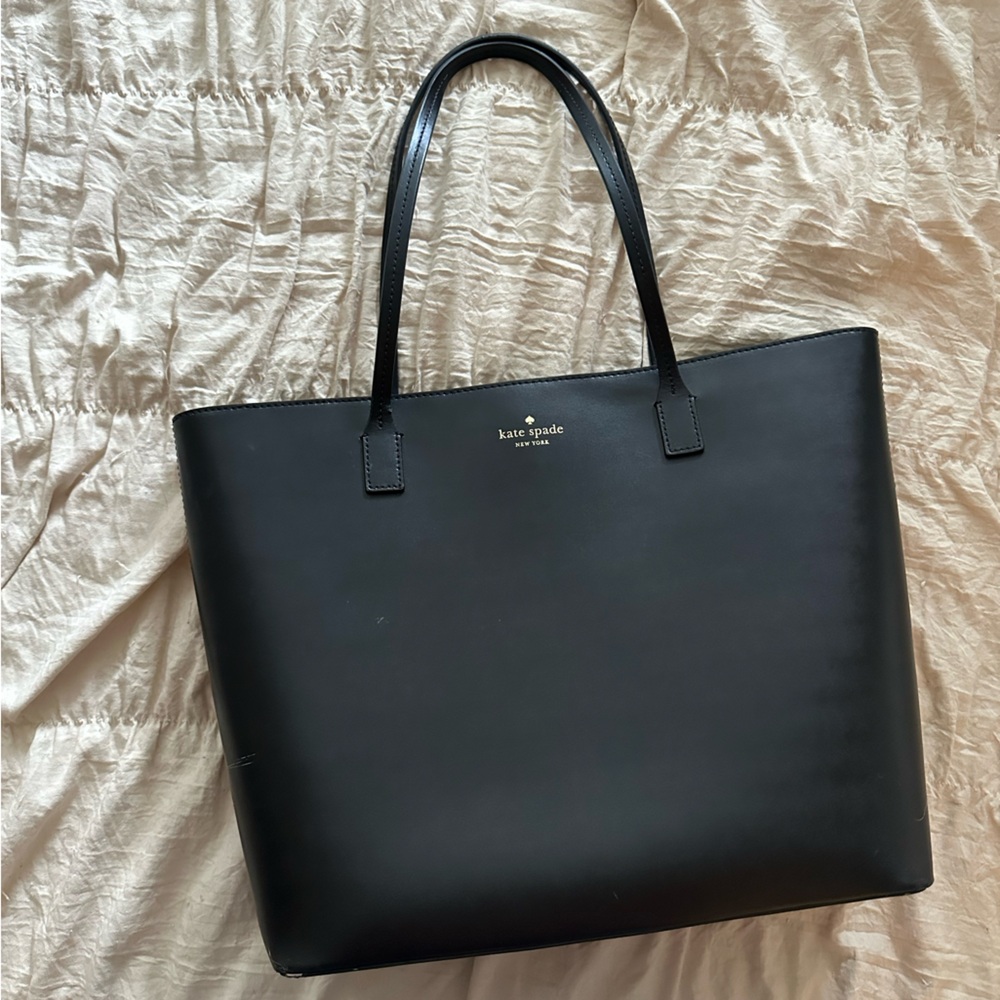 Kate Spade Classic Black Leather Tote